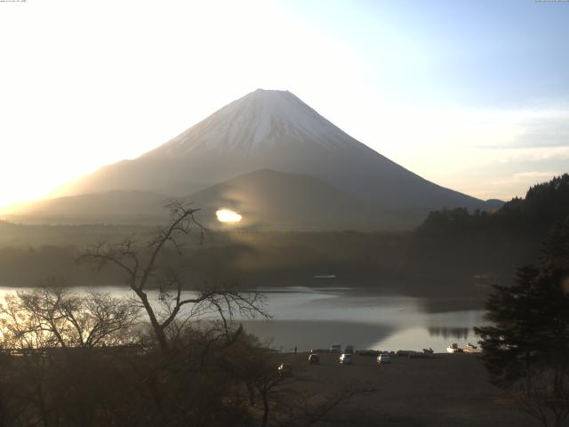 精進湖からの富士山