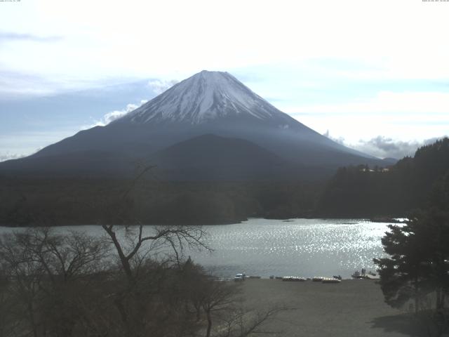精進湖からの富士山