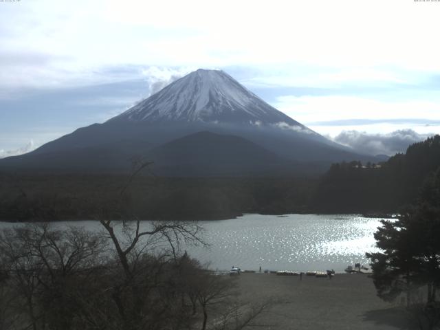 精進湖からの富士山