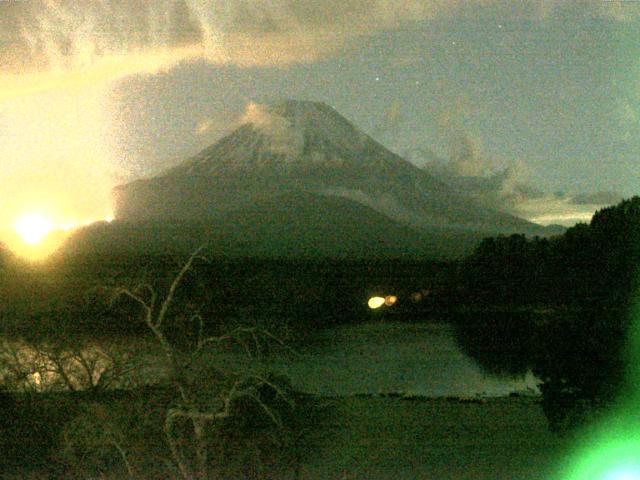 精進湖からの富士山