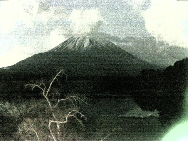 精進湖からの富士山