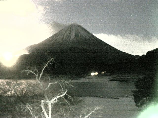 精進湖からの富士山