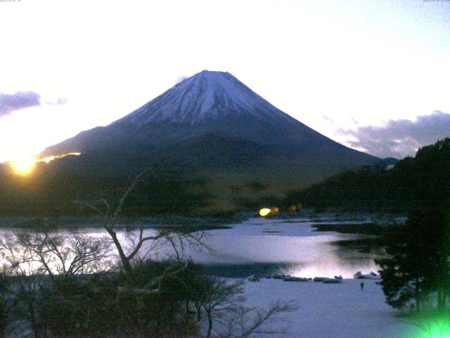 精進湖からの富士山