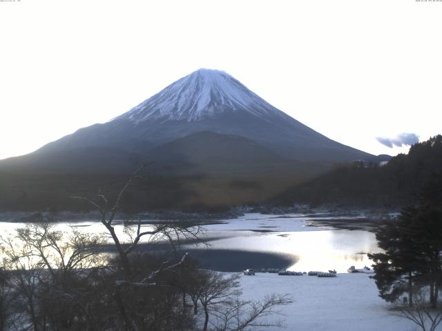 精進湖からの富士山