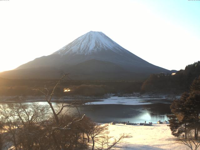 精進湖からの富士山