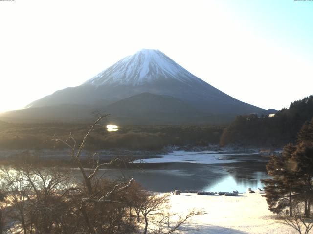 精進湖からの富士山