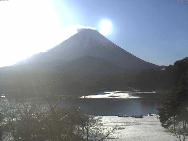 精進湖からの富士山