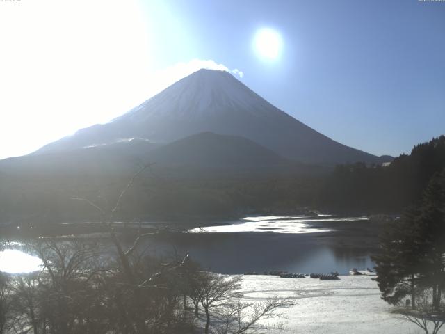 精進湖からの富士山