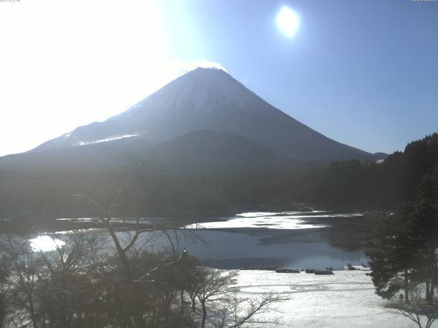 精進湖からの富士山