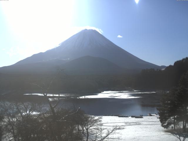 精進湖からの富士山