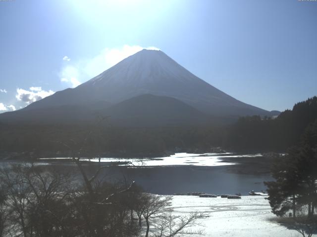精進湖からの富士山