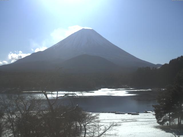 精進湖からの富士山