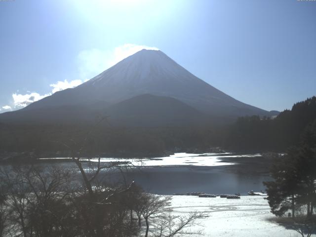 精進湖からの富士山