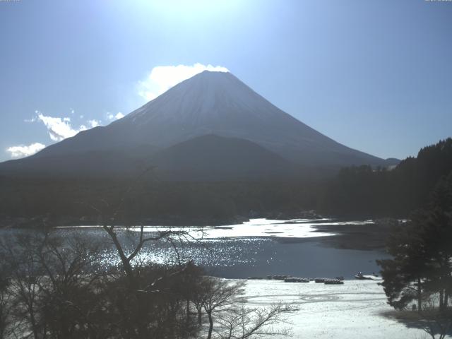 精進湖からの富士山