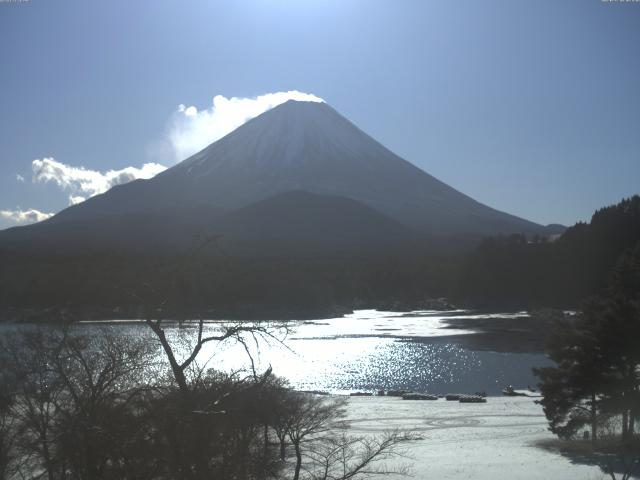 精進湖からの富士山