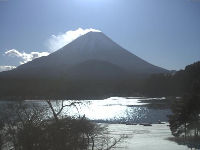 精進湖からの富士山