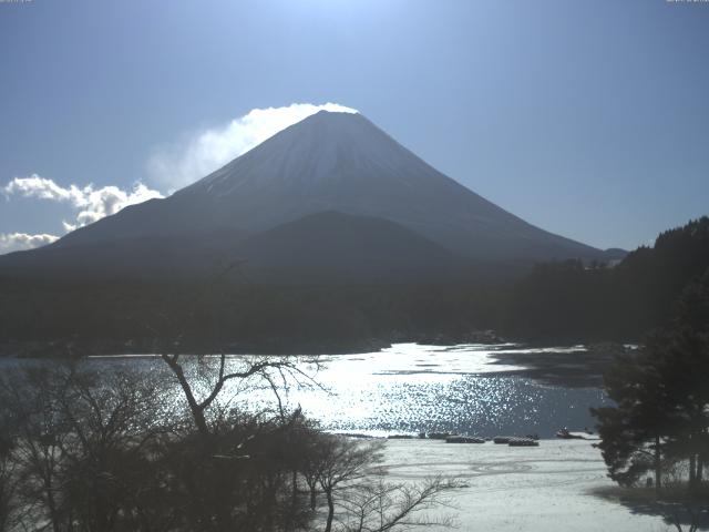 精進湖からの富士山
