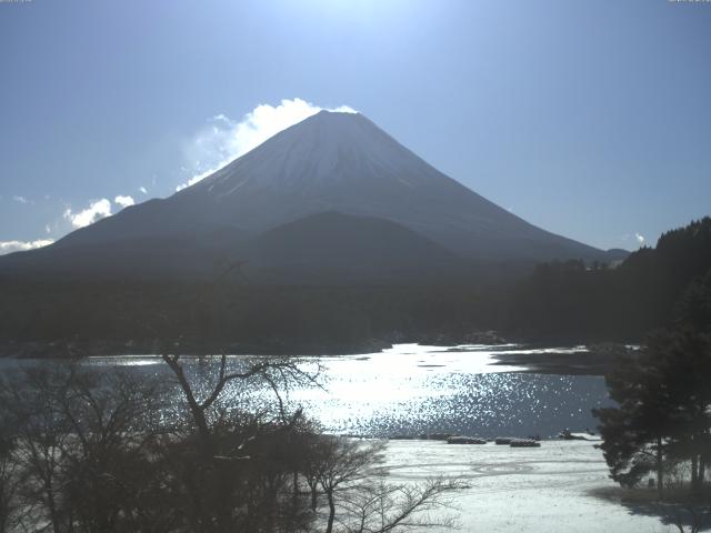 精進湖からの富士山