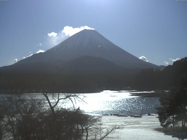 精進湖からの富士山