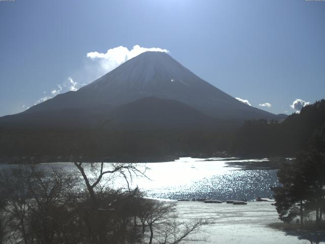 精進湖からの富士山