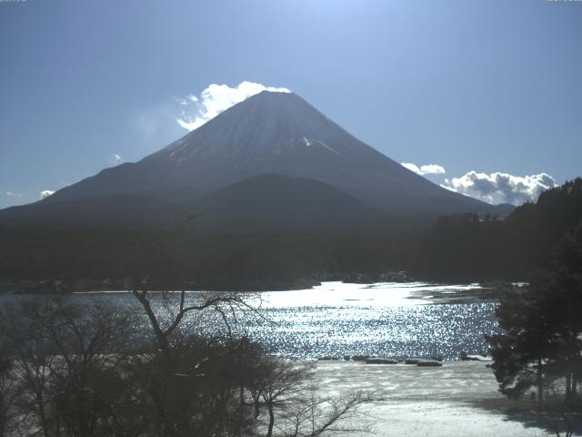 精進湖からの富士山