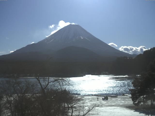 精進湖からの富士山