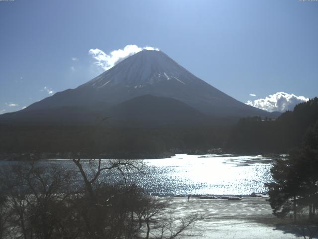 精進湖からの富士山