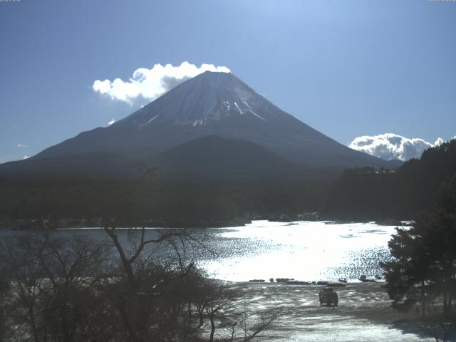 精進湖からの富士山