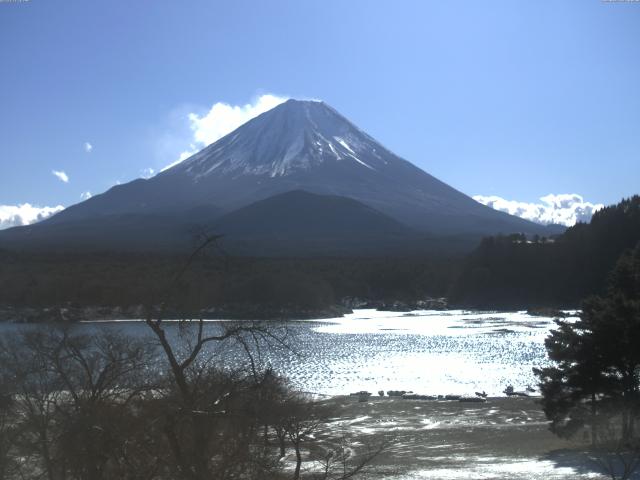 精進湖からの富士山