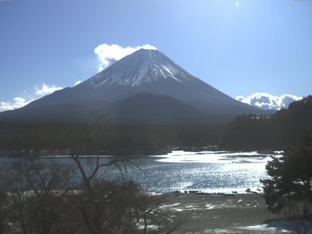 精進湖からの富士山
