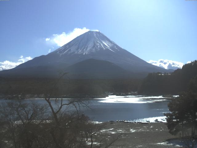 精進湖からの富士山
