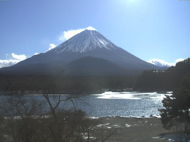 精進湖からの富士山