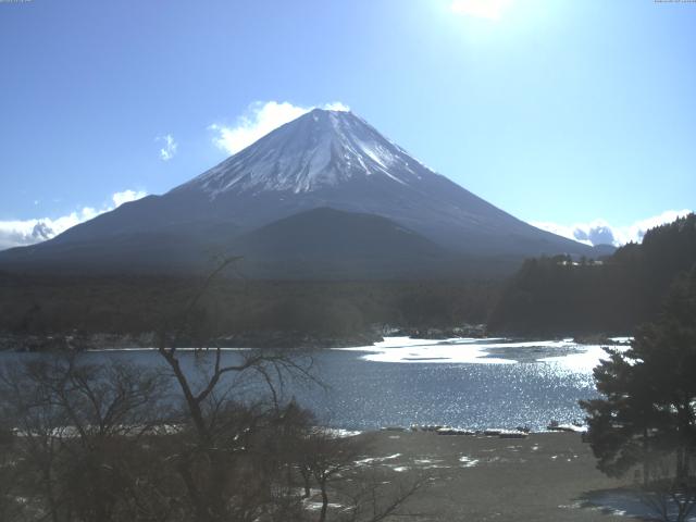 精進湖からの富士山