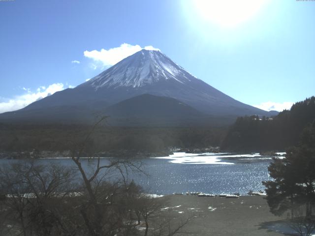 精進湖からの富士山