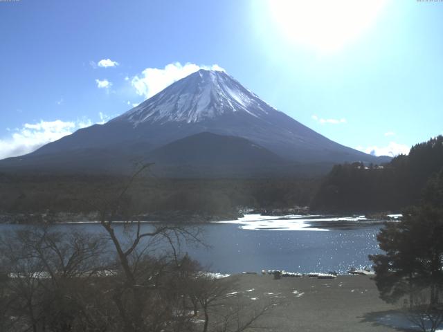 精進湖からの富士山