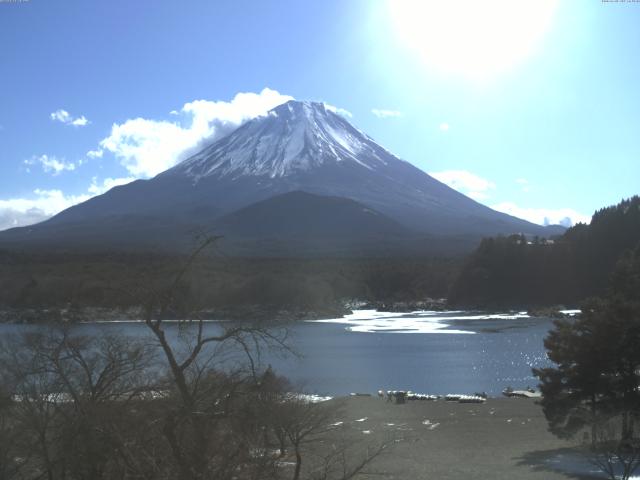 精進湖からの富士山