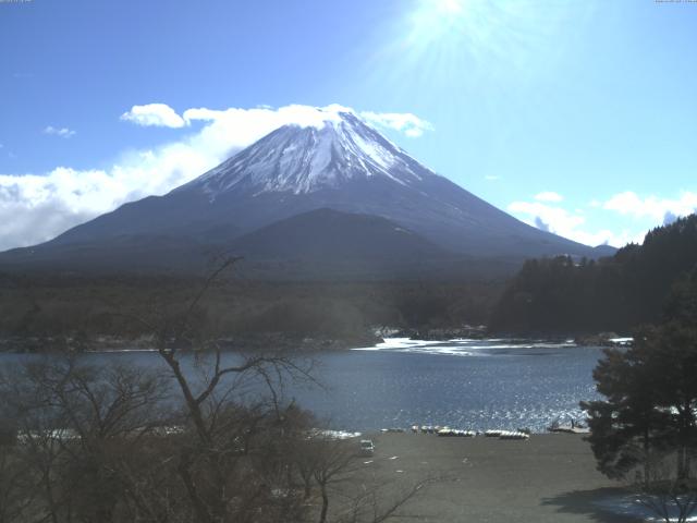 精進湖からの富士山