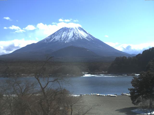 精進湖からの富士山