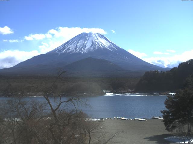 精進湖からの富士山