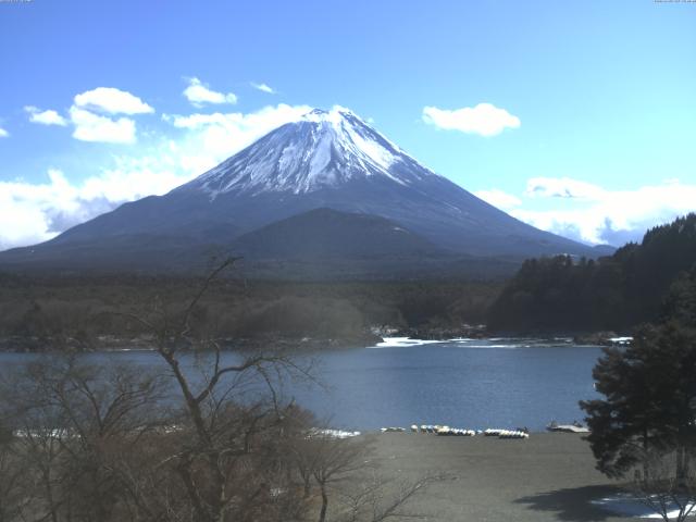 精進湖からの富士山