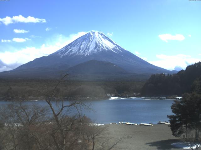精進湖からの富士山