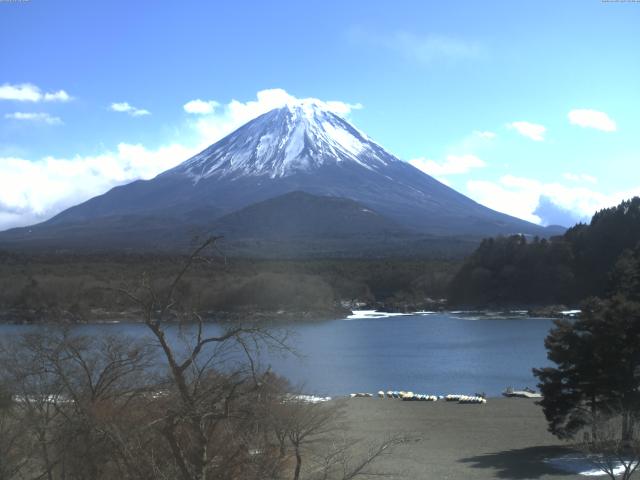 精進湖からの富士山