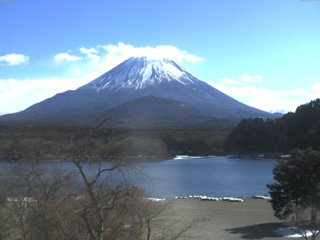 精進湖からの富士山