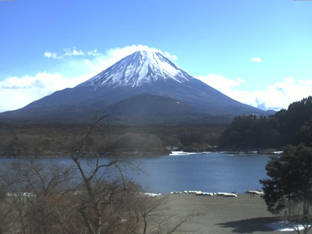 精進湖からの富士山
