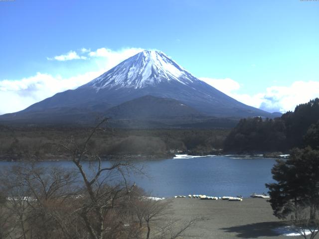 精進湖からの富士山