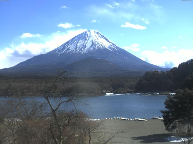 精進湖からの富士山