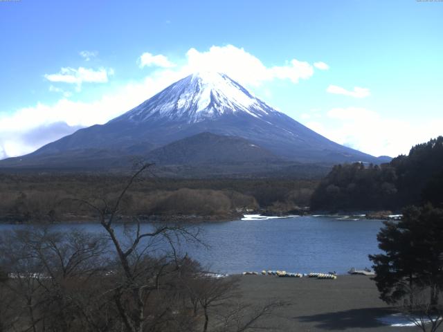 精進湖からの富士山