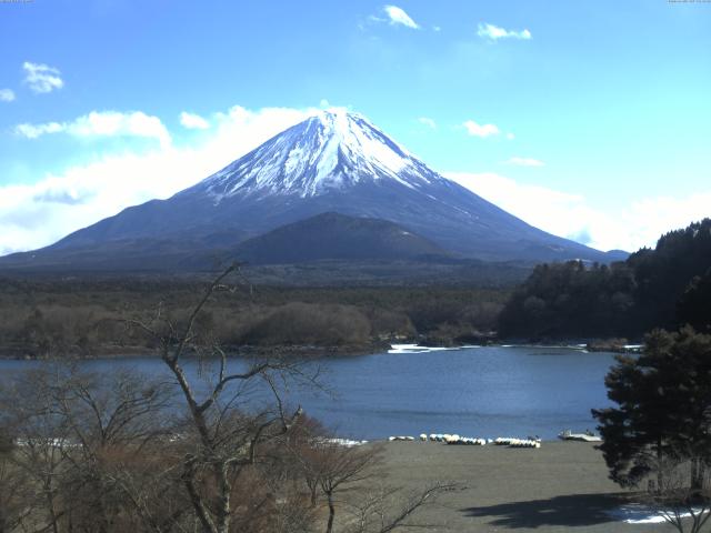 精進湖からの富士山