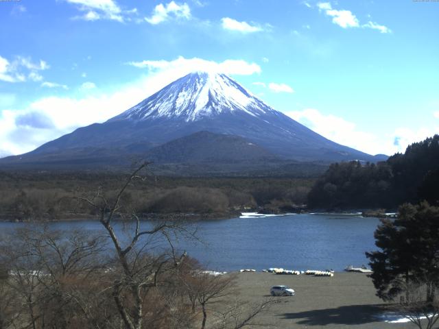 精進湖からの富士山