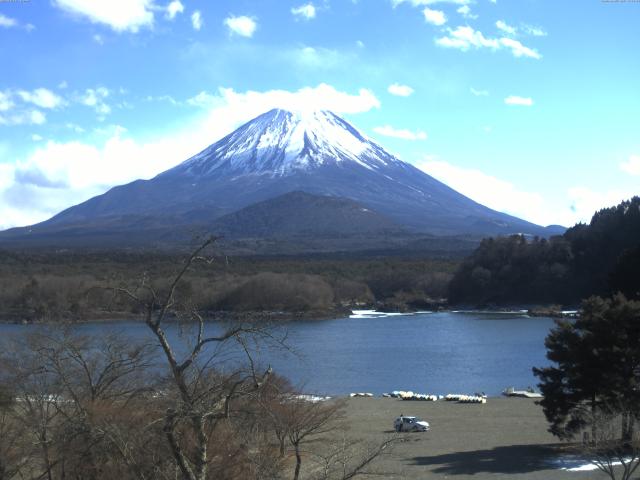 精進湖からの富士山